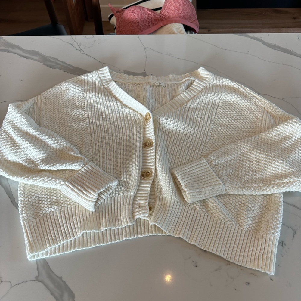 Maurices Ivory Button-Up Women's Cardigan